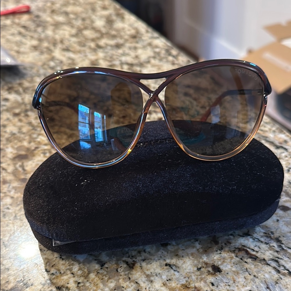 Tom Ford Amber Aviator Sunglasses